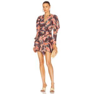 Ulla Johnson Semira Silk Mini Dress in Rosewood Size 2